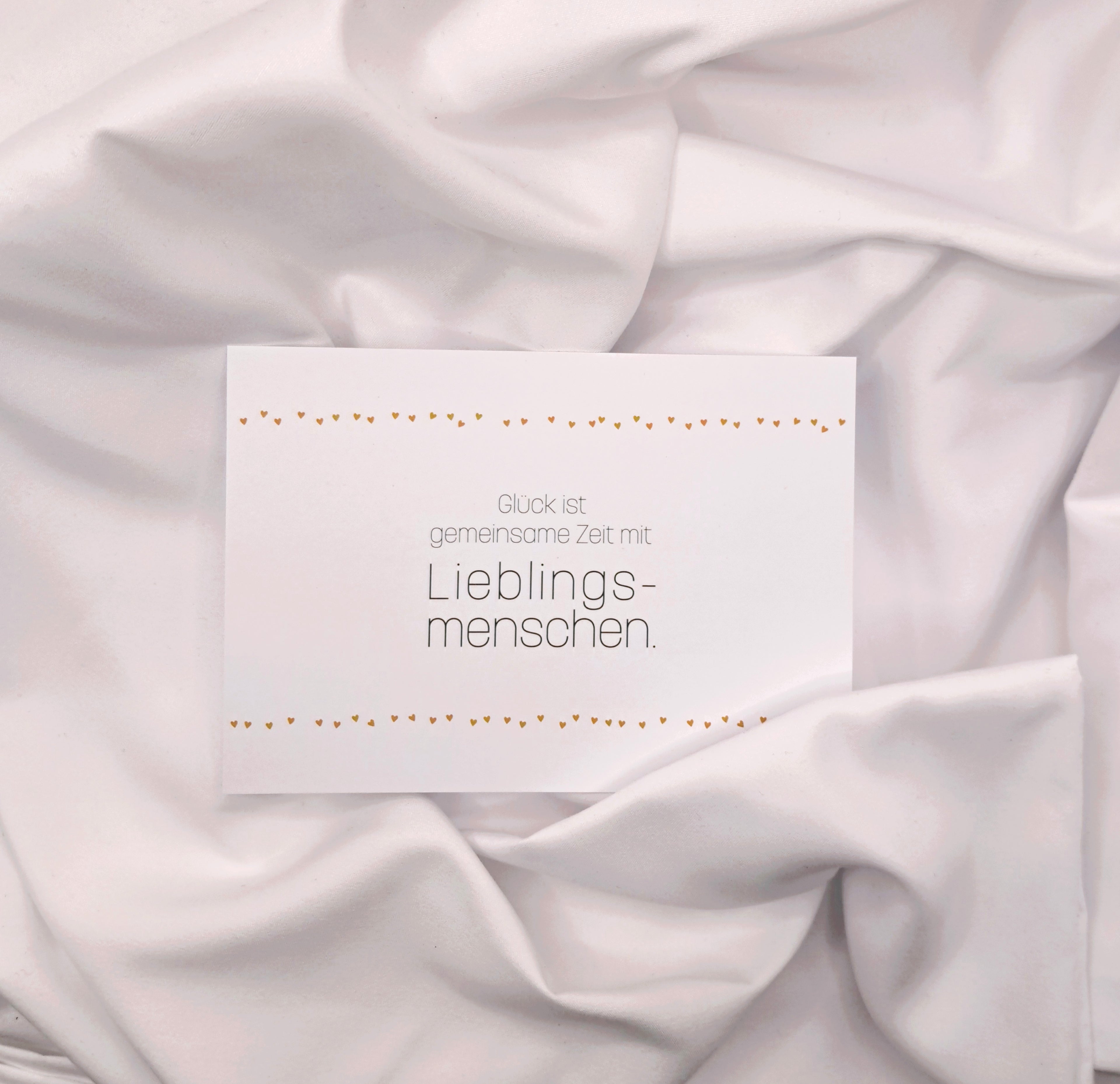 Glück ist gemeinsame Zeit mit Lieblingsmenschen.