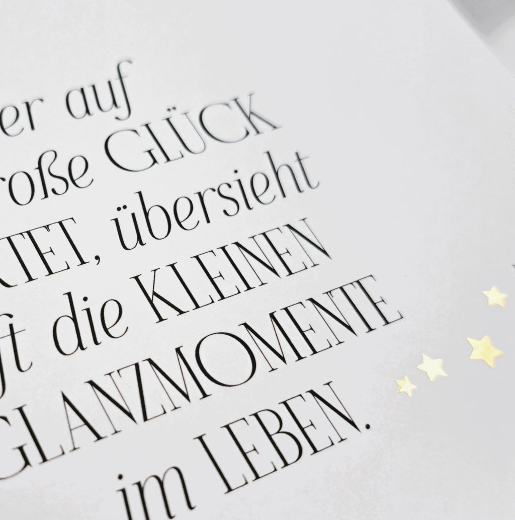 Wer auf das große Glück wartet, ...