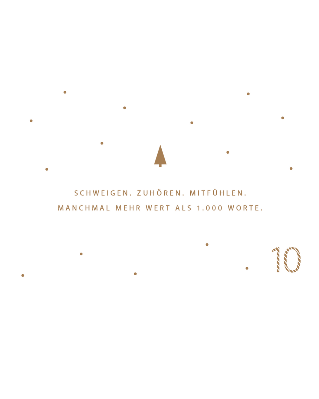 "Seelenwärmer" – Adventskalender-Tischaufsteller
