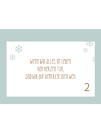 "Seelenwärmer" – Adventskalender-Tischaufsteller
